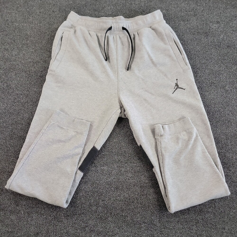 Jordan Flight Essentials Men Medium Jogger Sweatpants Gray Excellent Condition